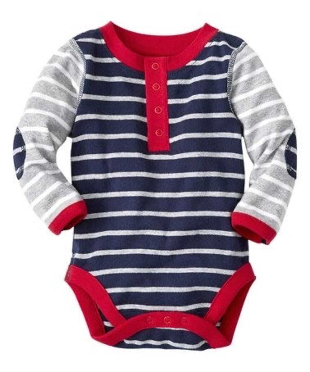 Hanna Andersson Organic Cotton Colorblock Bodysuit 0-3M